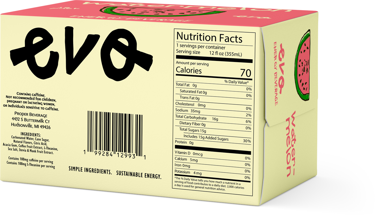 Evo Energy Beverage | Watermelon