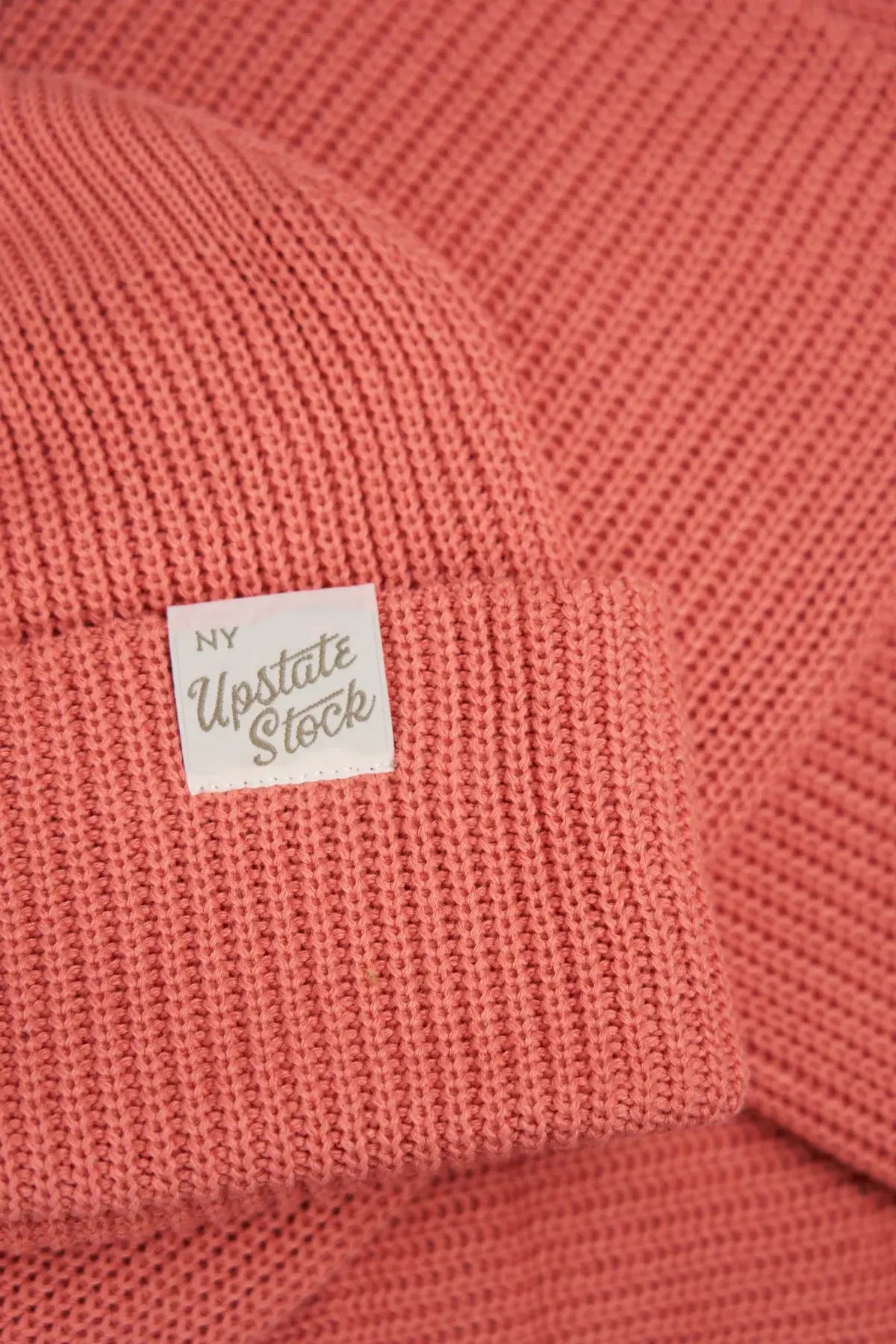 Coral Super Fine Upcycled Cotton Watchcap