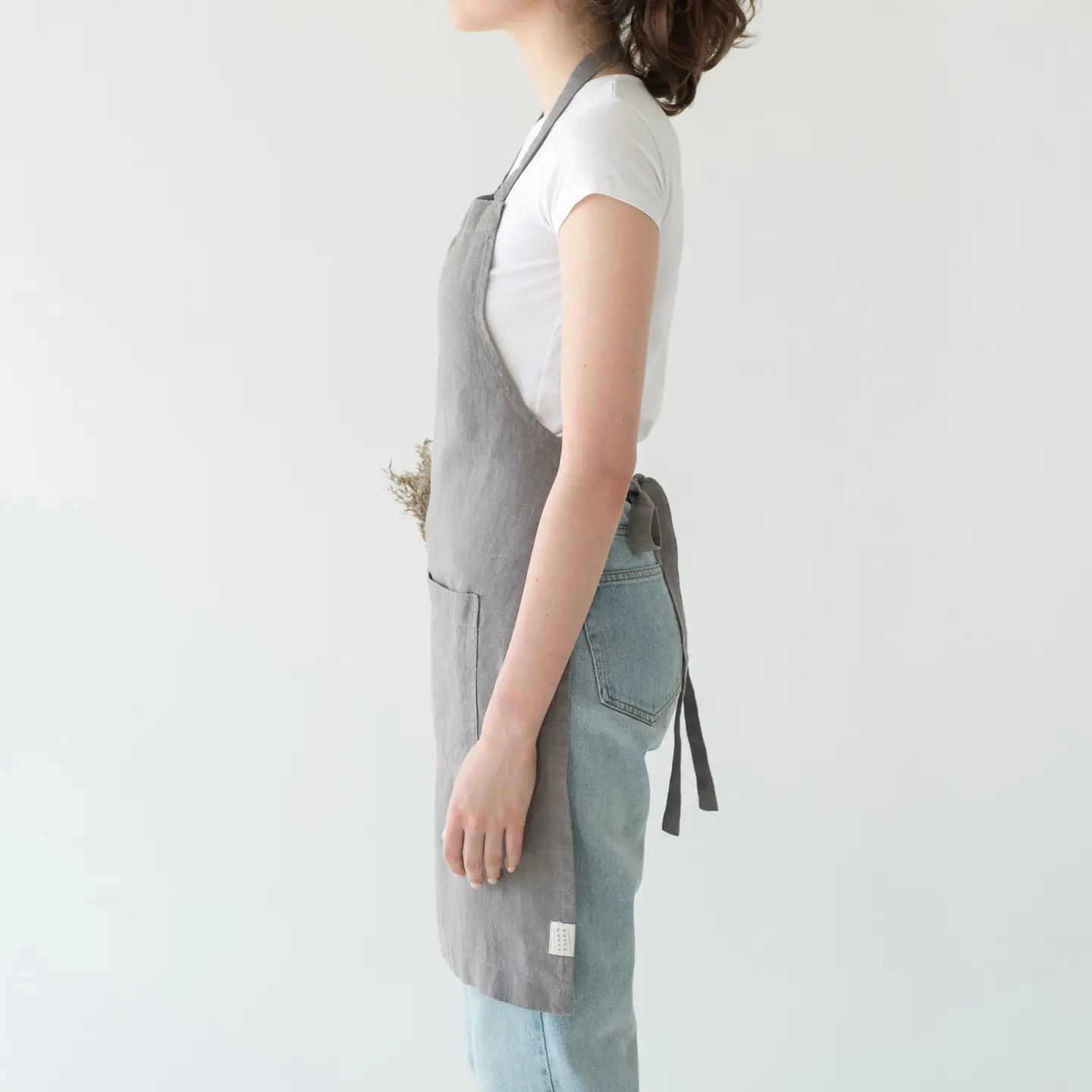 Ash Linen Daily Apron
