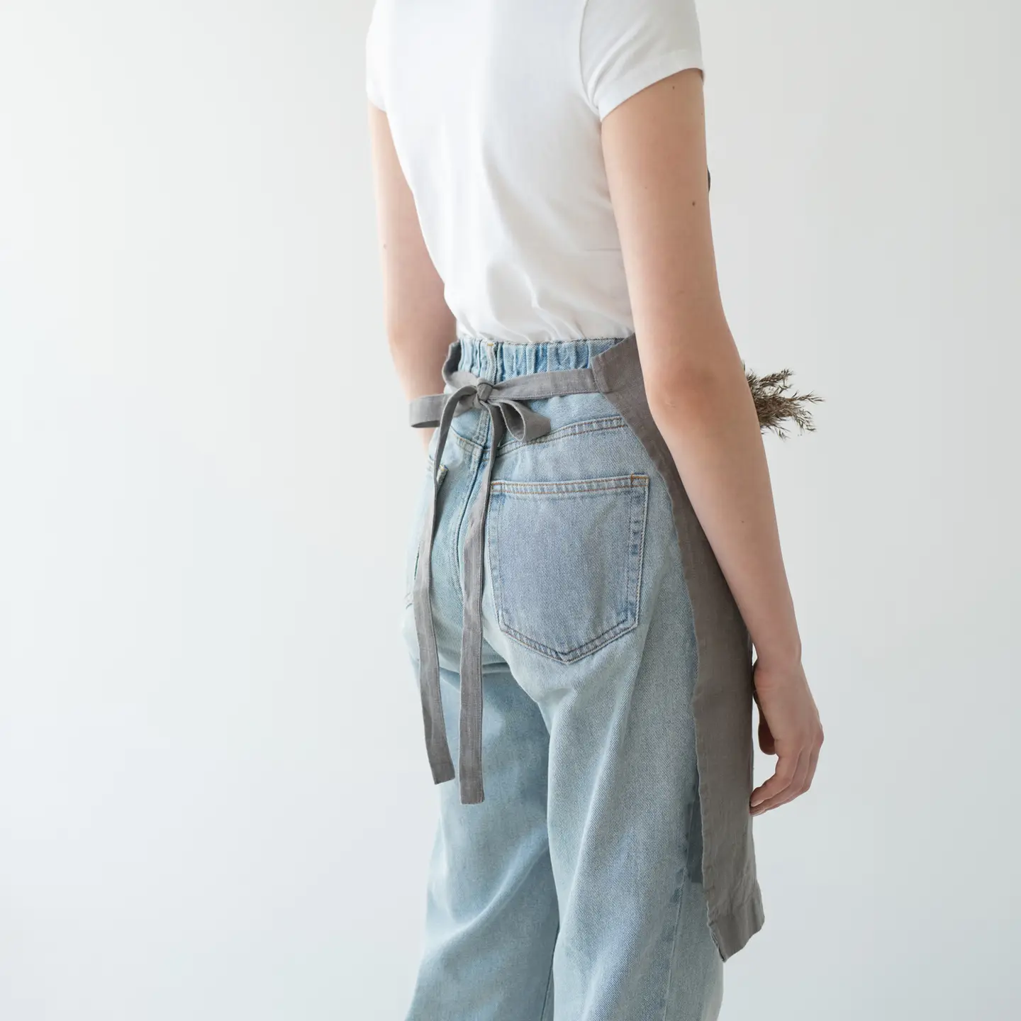 Ash Linen Daily Apron