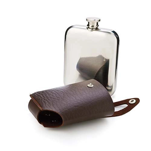 Stainless SteelFlask and Traveling Case