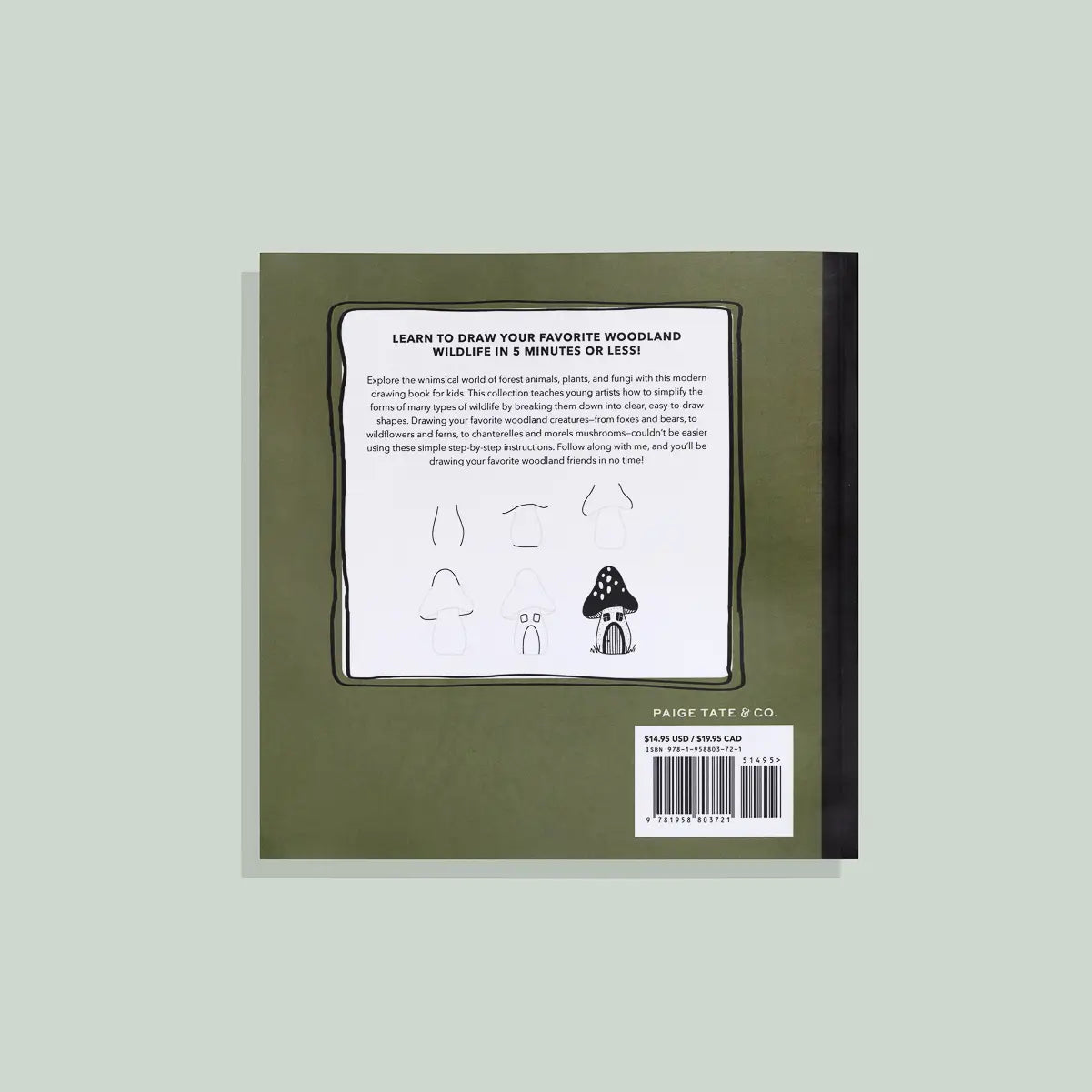 Mushrooms & Woodland Creatures: A Kids Drawing Book