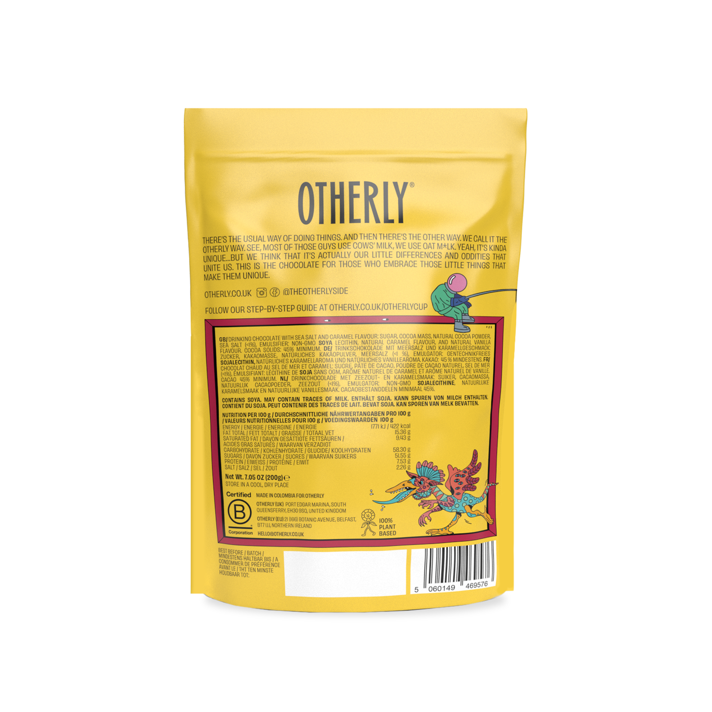 Salted Caramel Drinking Chocolate // Vegan // 200g