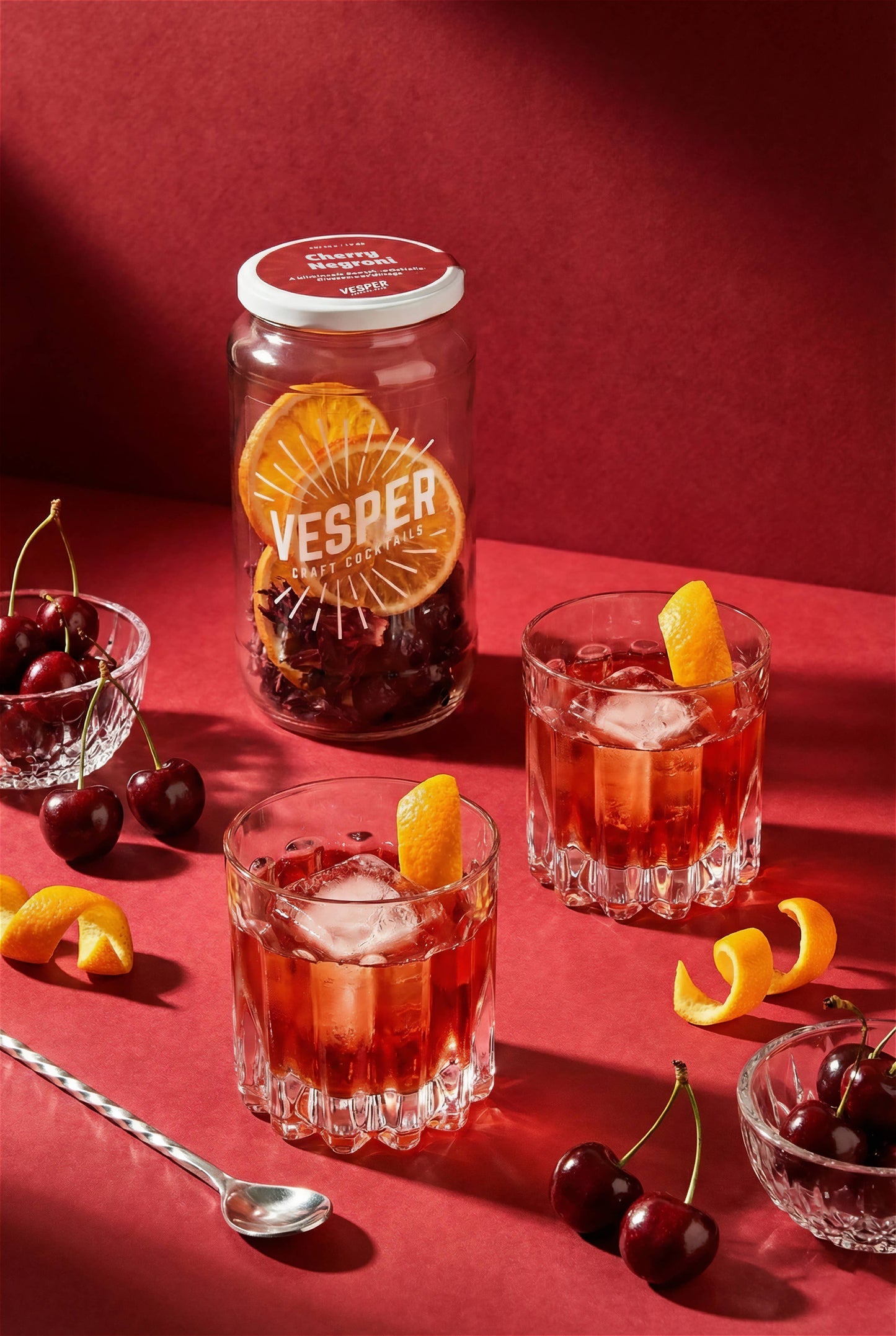 Cherry Negroni - 32 oz Cocktail / Mocktail Mixer