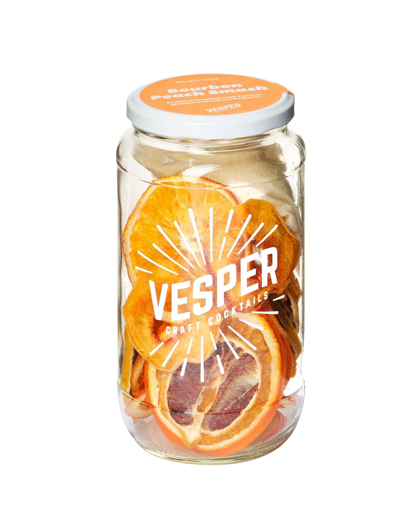 Bourbon Peach Smash - 32 oz Cocktail / Mocktail Mixer