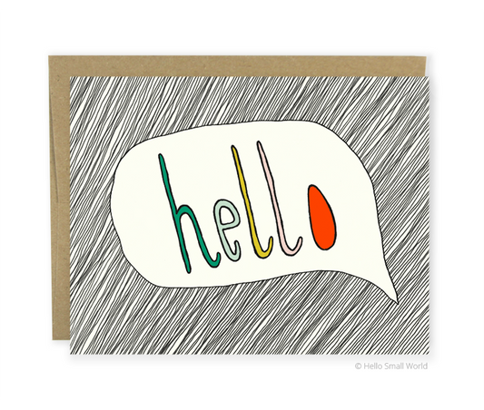 Hello Bubble Card