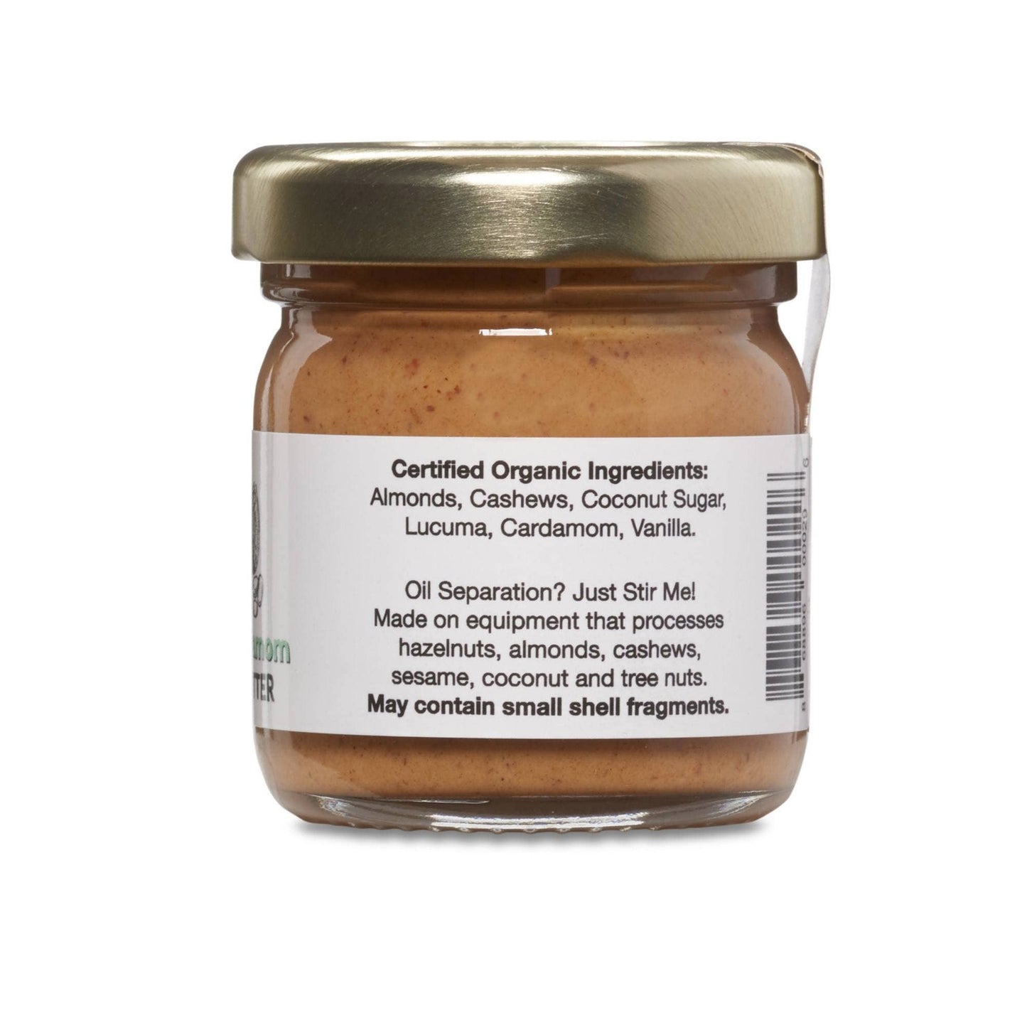 1.27 oz JEM Organics Cashew Cardamom Almond Butter