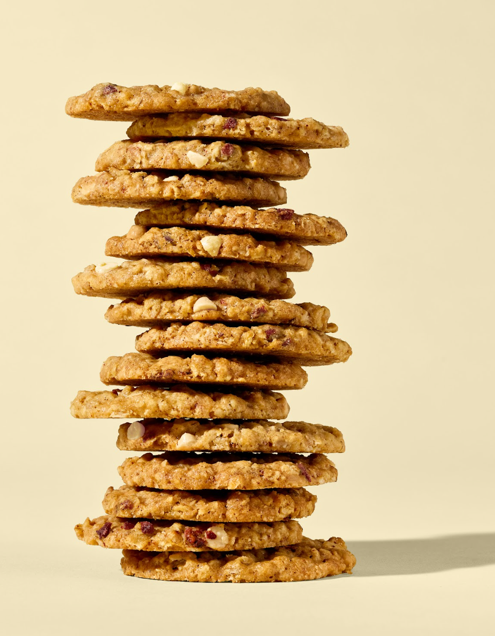 Thin & Crisp Oat Cookies, White Chocolate Raspberry