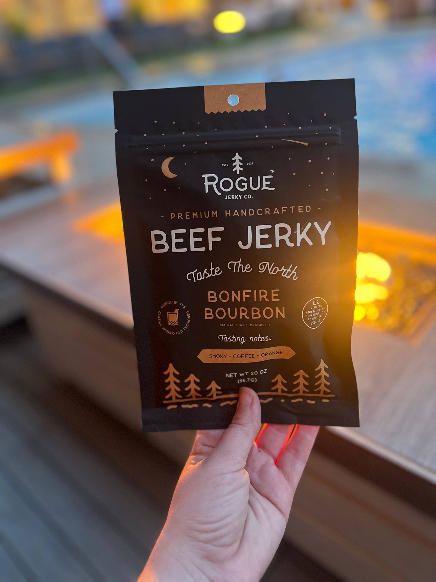 Bonfire Bourbon Beef Jerky