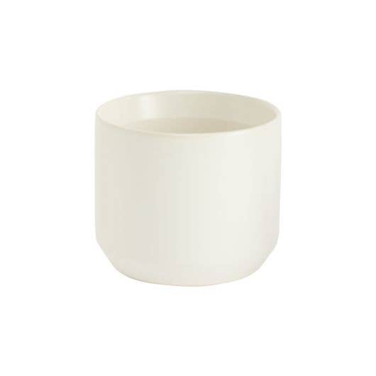 Small White Ceramic Planter Pot