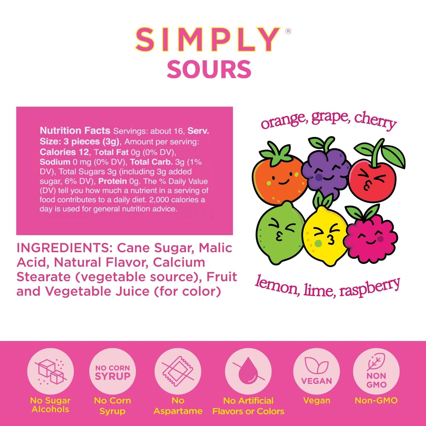 Simply Sours - Fruit Punch 1.8oz