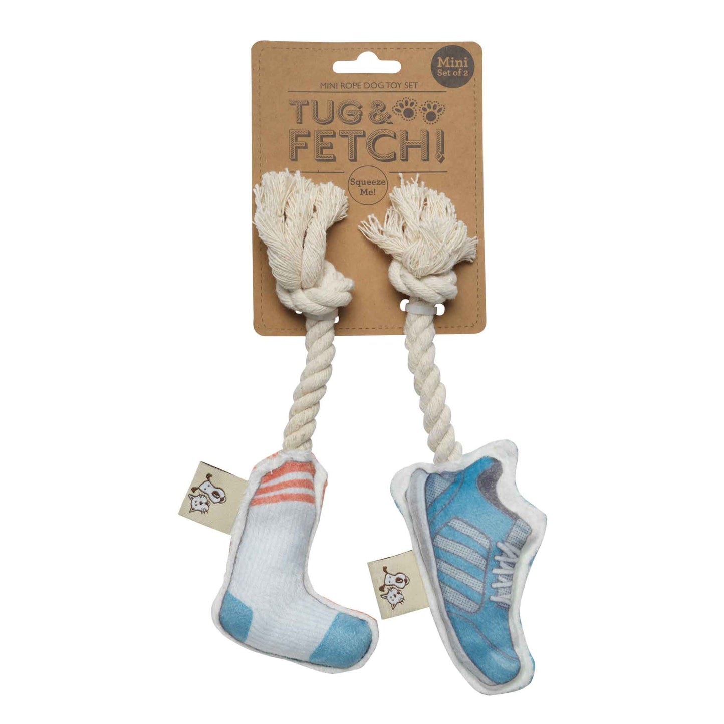 Mini Dog Toy Set | Shoe & Sock