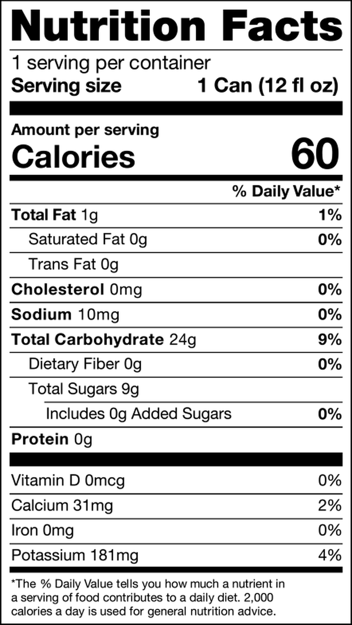 Blueberry Basil Single 12 oz Can