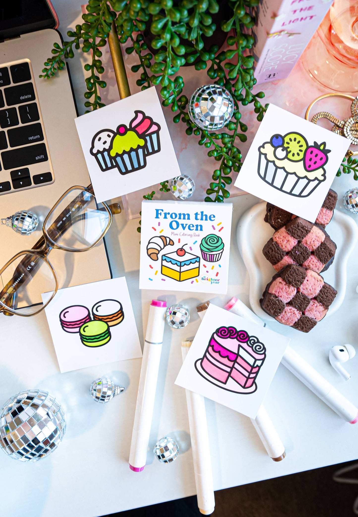 From The Oven Mini Coloring Book - Bakery & Sweets Themed