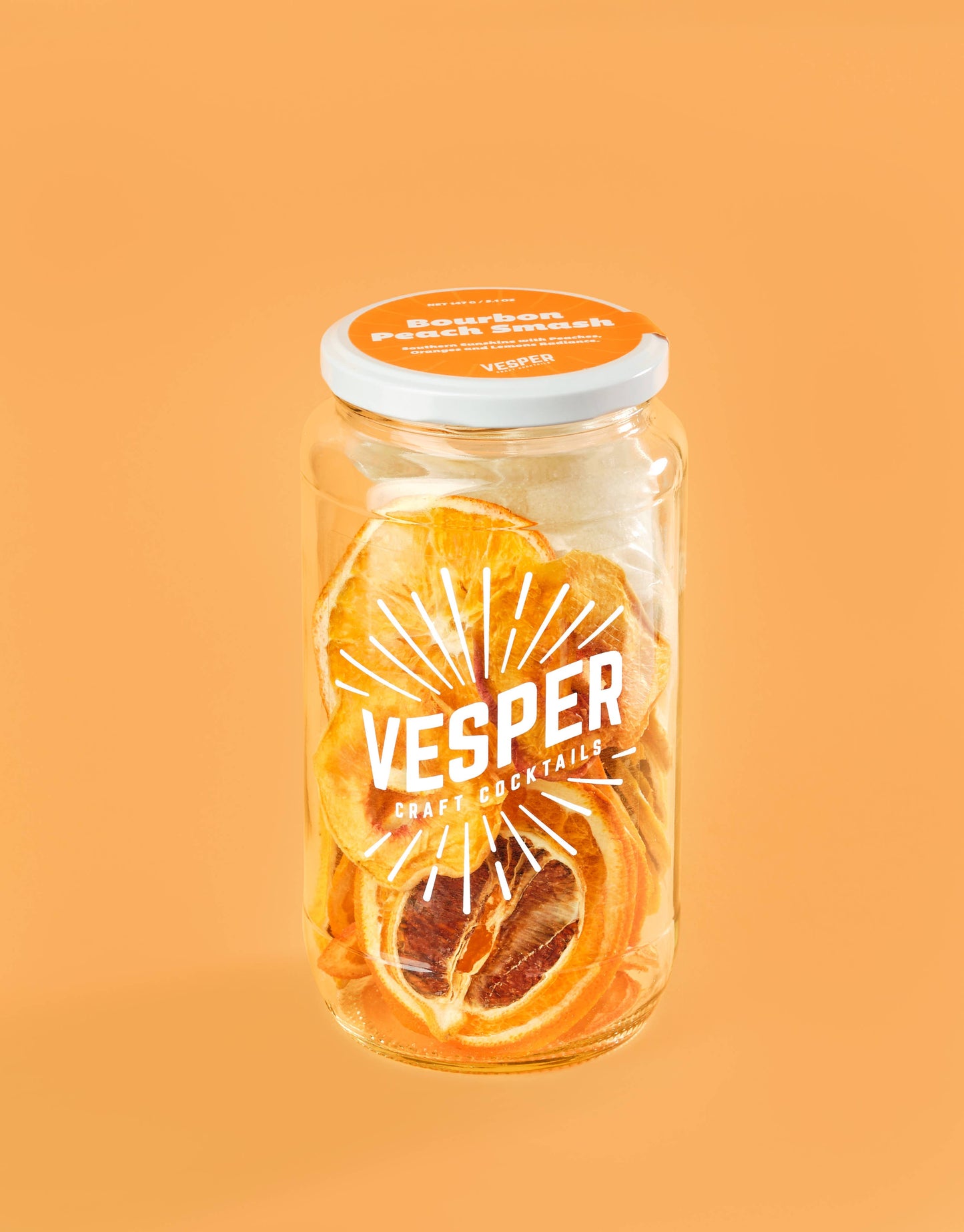 Bourbon Peach Smash - 32 oz Cocktail / Mocktail Mixer