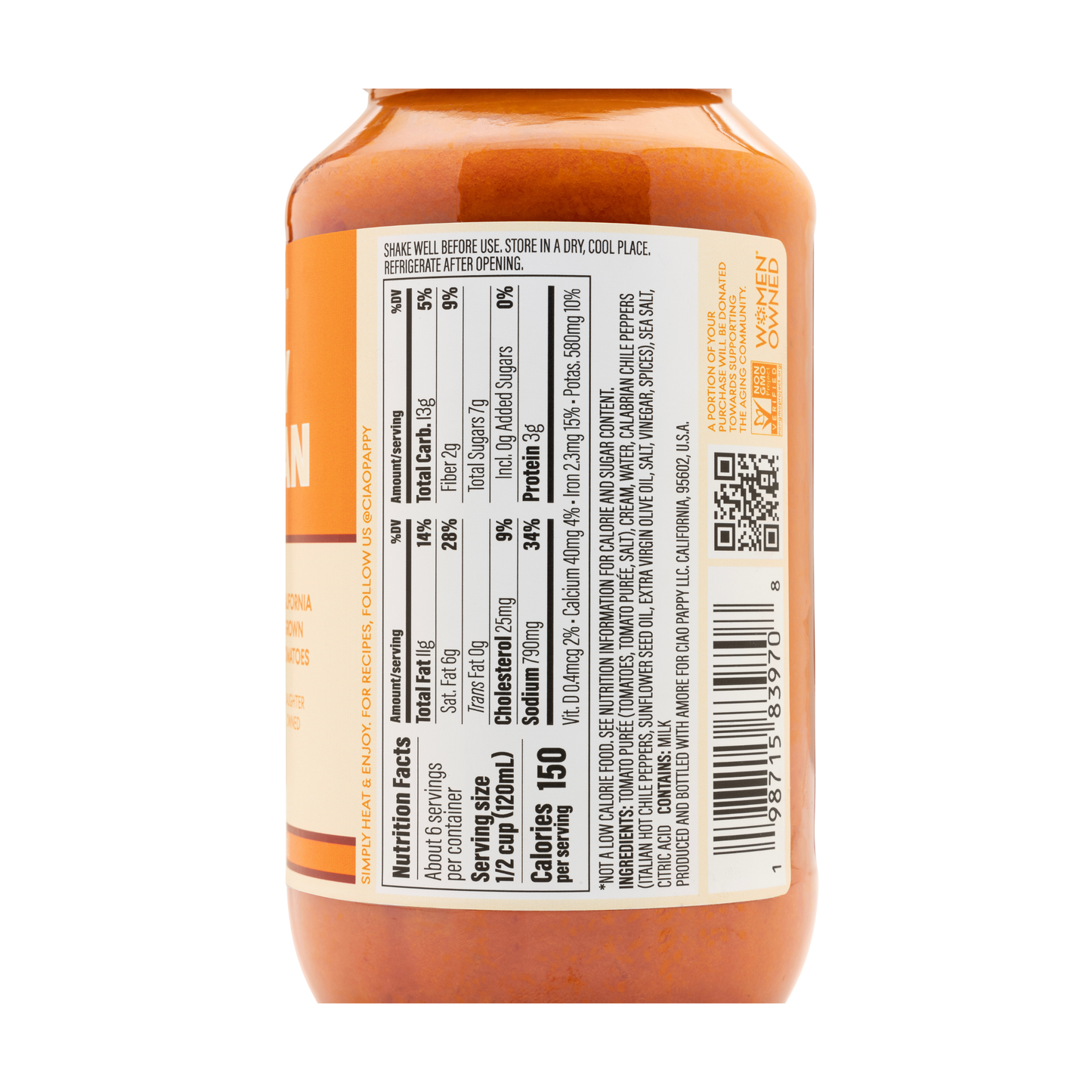 Creamy Calabrian Marinara Pasta Sauce