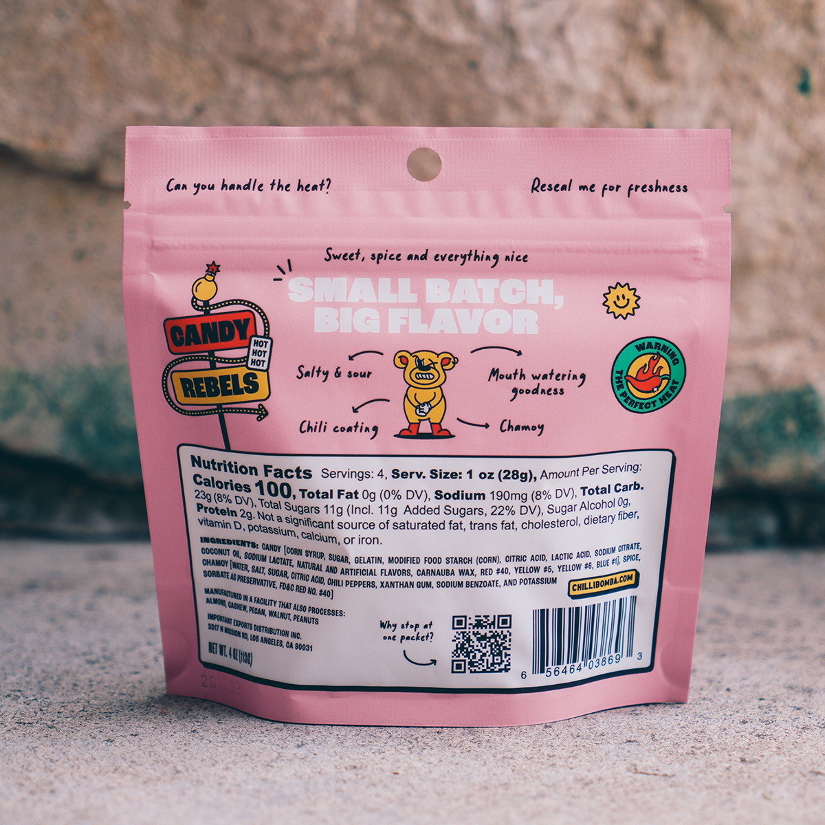 Chilli Bomba Spicy Gummy Bears Chili Candy 4oz