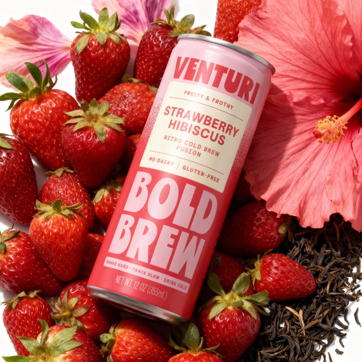 Strawberry Hibiscus Single 12 oz Can