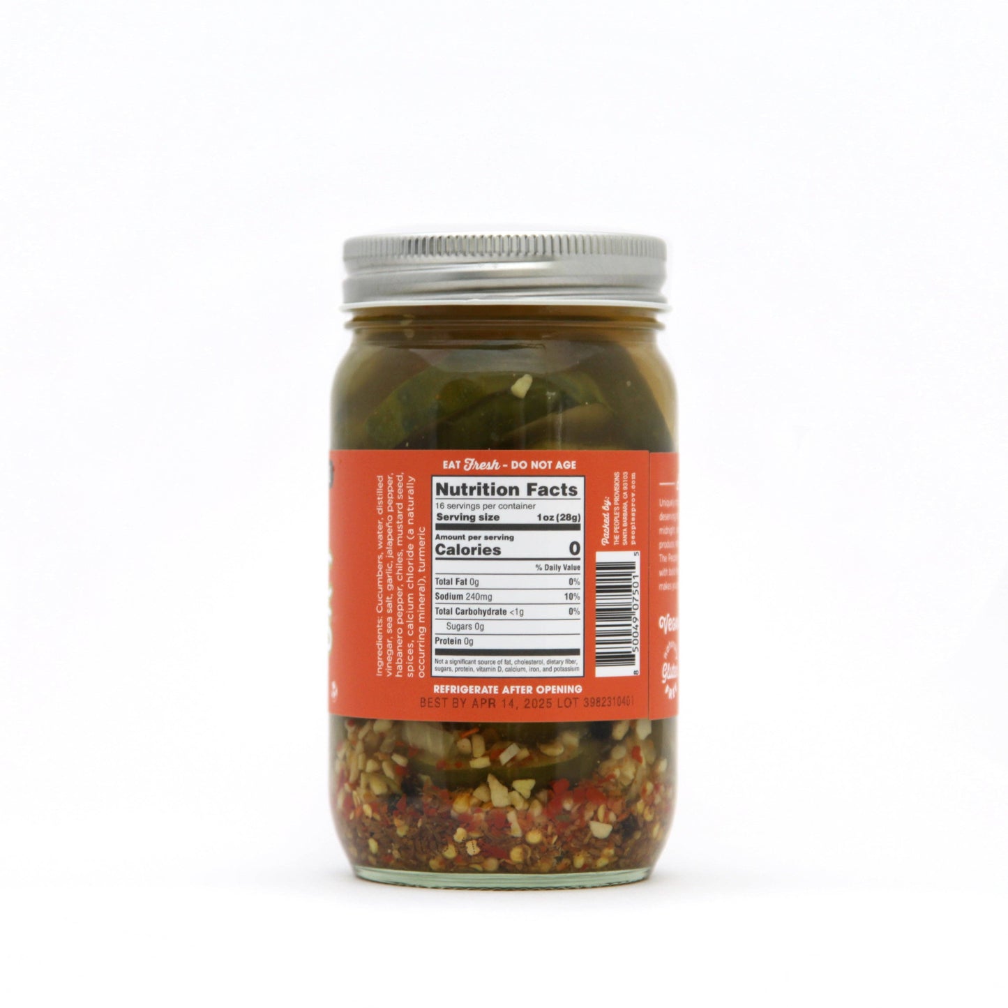 Spicy Garlic Pickles 16oz