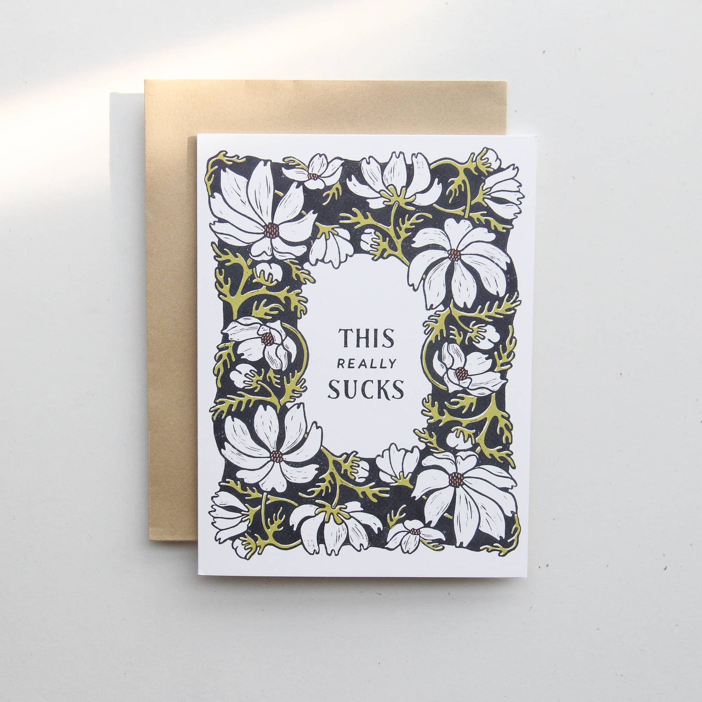 This Really Sucks - Floral Sympathy Card