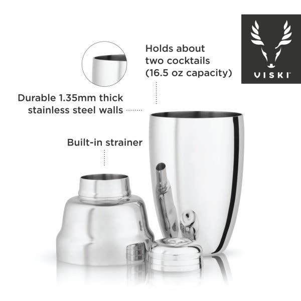 Stainless Steel Heavyweight Cocktail Shaker