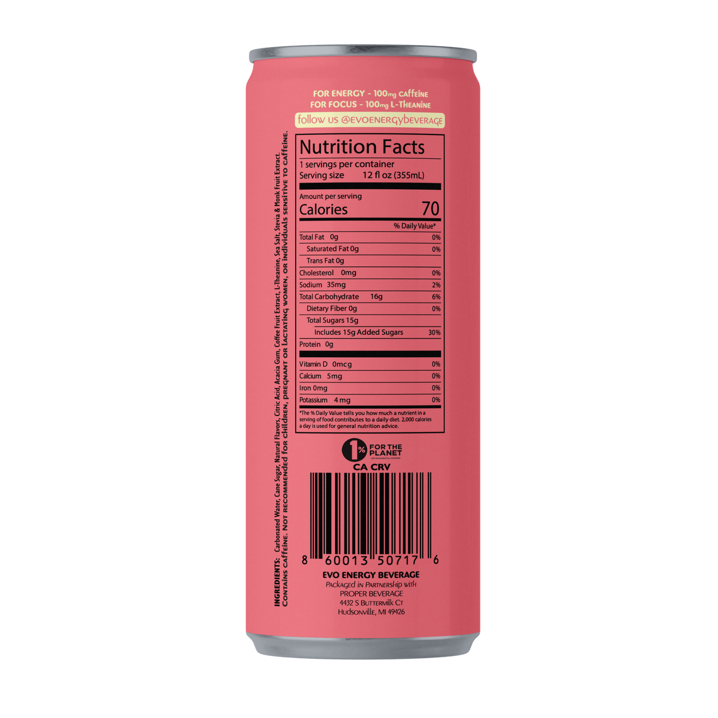 Evo Energy Beverage | Watermelon