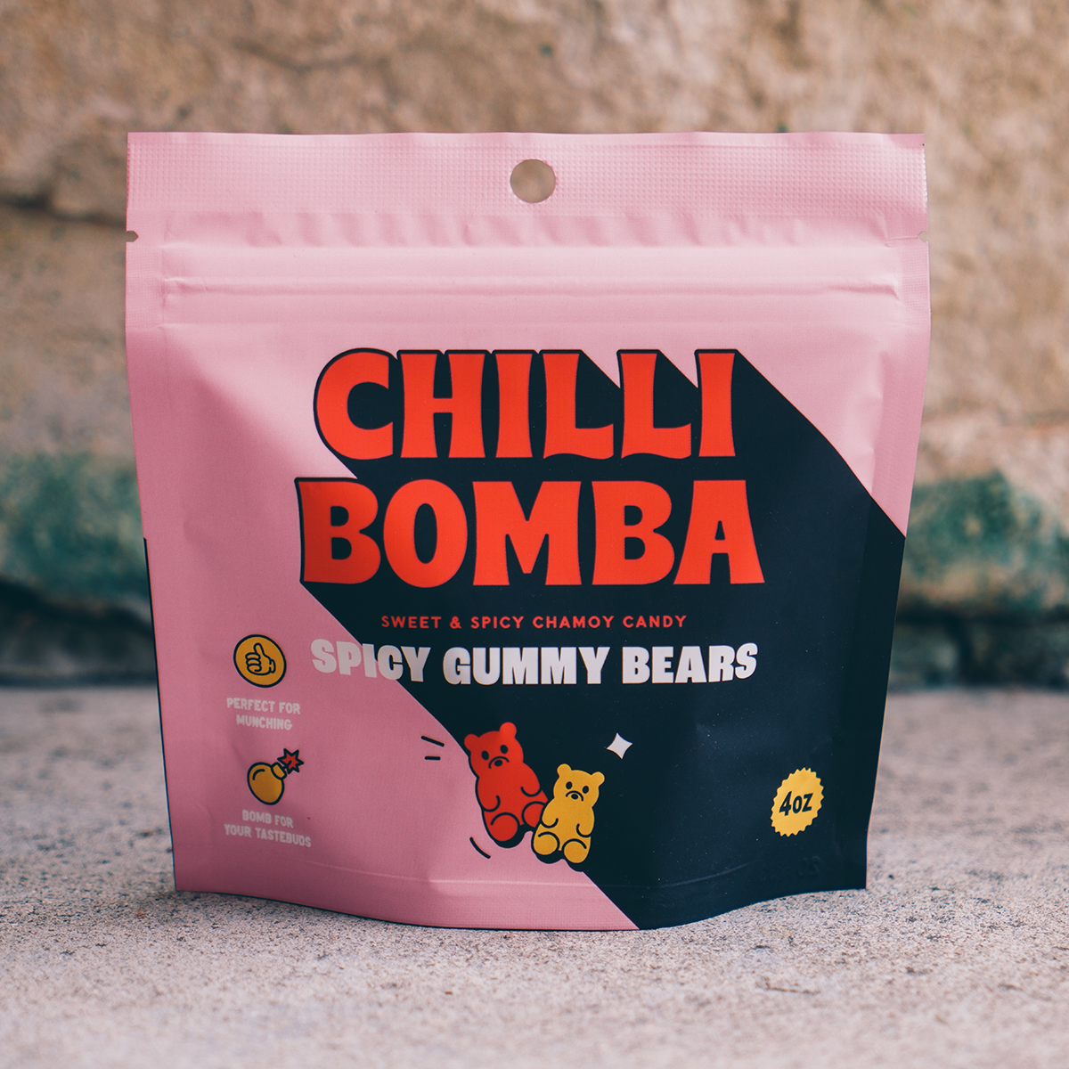 Chilli Bomba Spicy Gummy Bears Chili Candy 4oz
