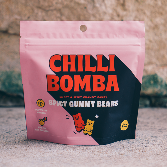 Chilli Bomba Spicy Gummy Bears Chili Candy 4oz