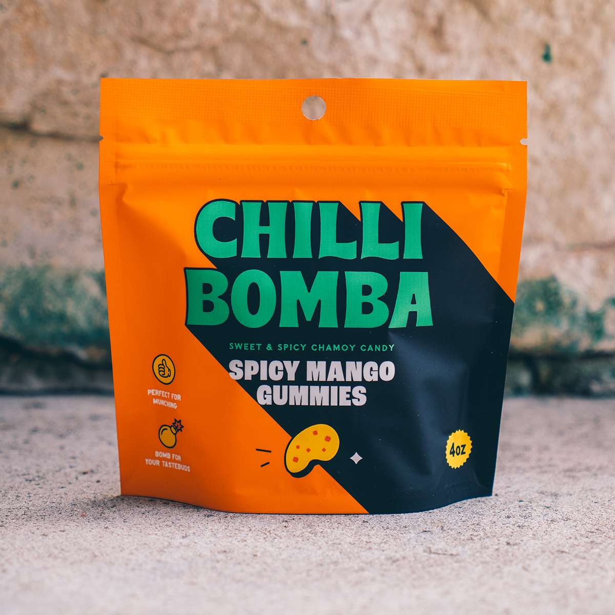 Chilli Bomba Spicy Mango Chili Chamoy Candy 4oz