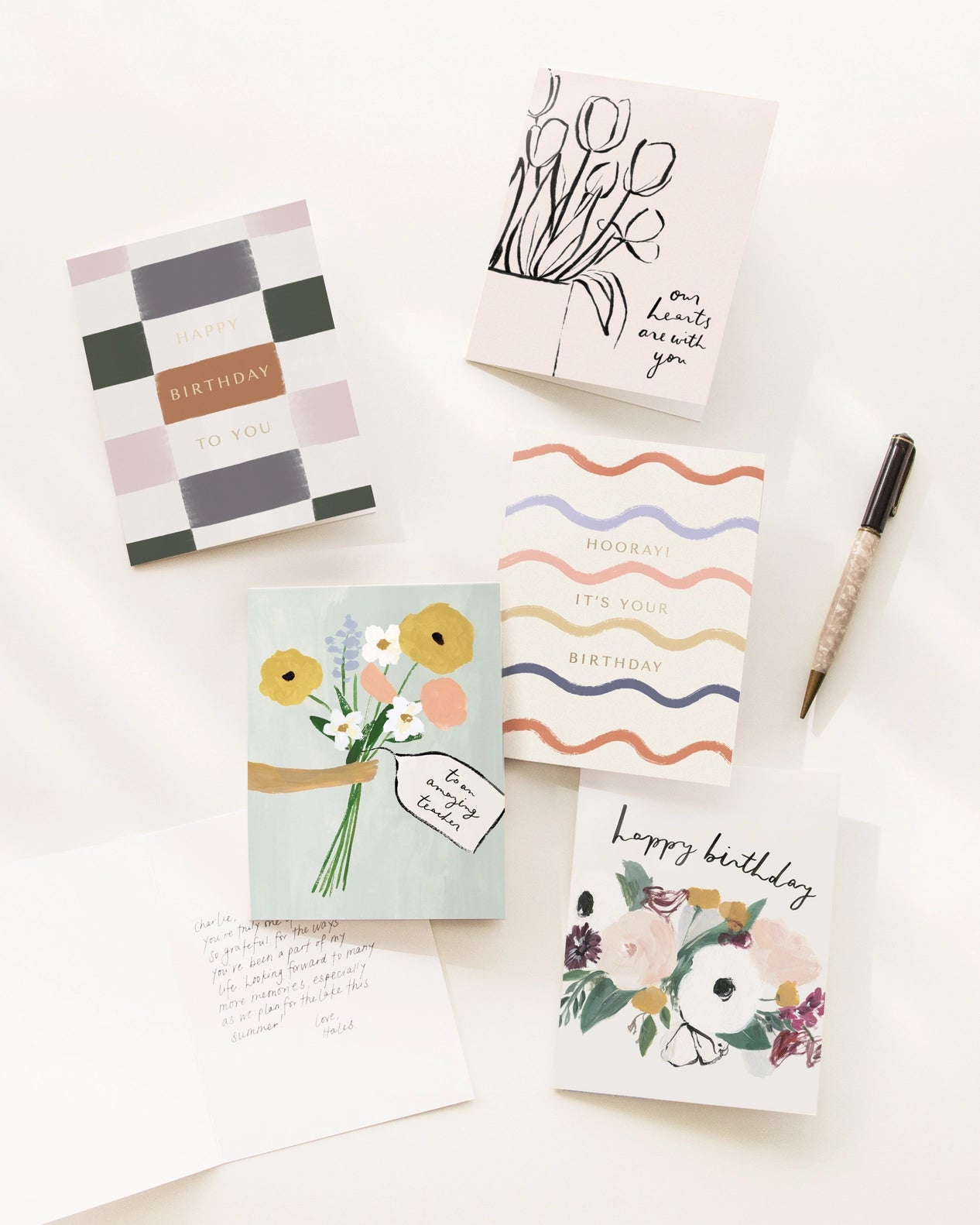 Anemone Birthday Card