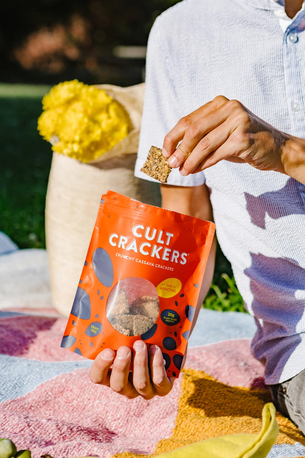 Crunchy Cassava Crackers Organic Gluten Free Snacks