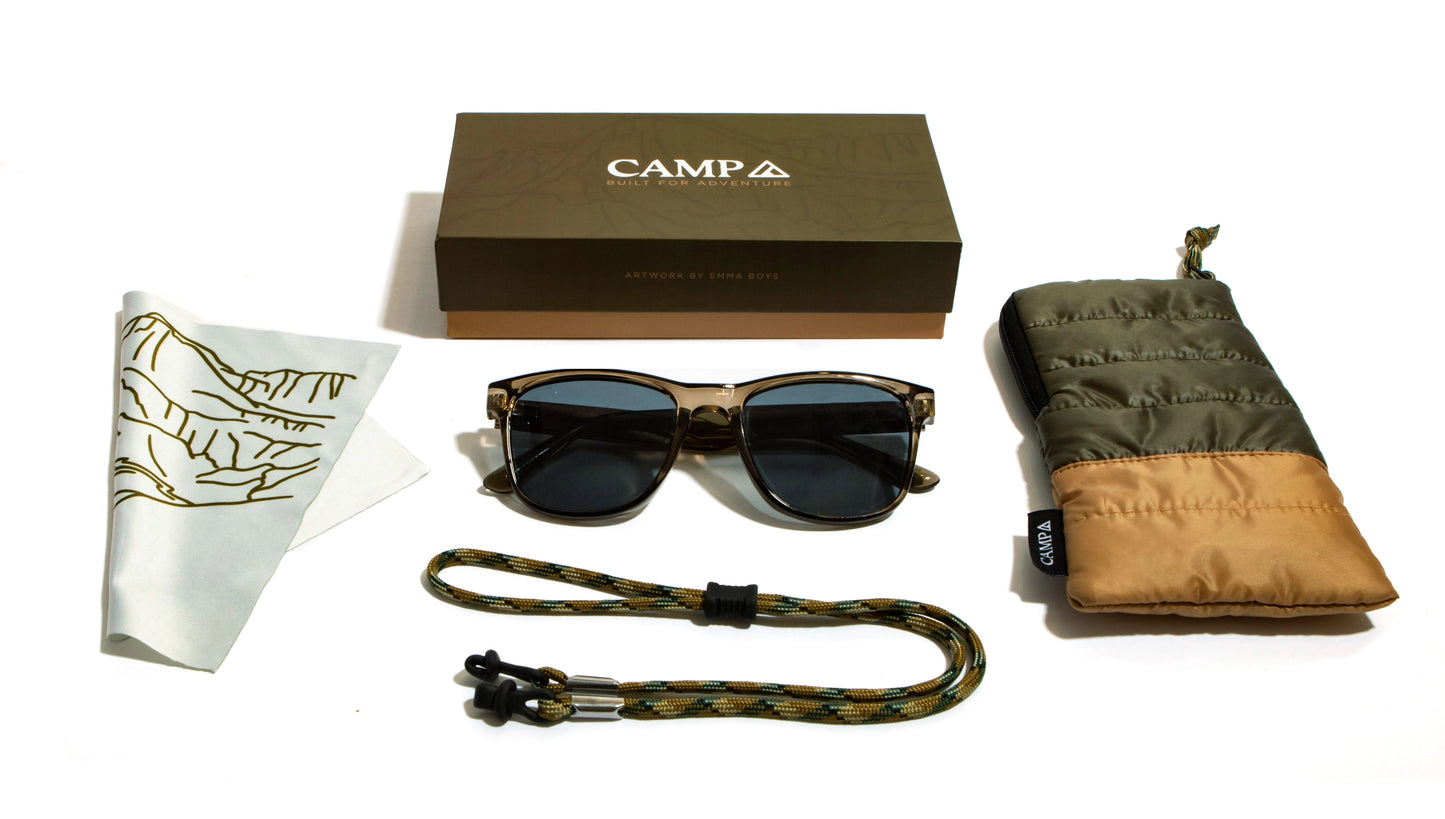 Camp Trail Sunglasses - Glacier Engraved Edition