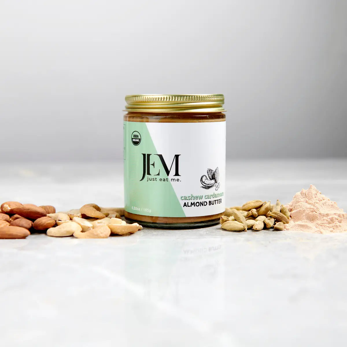 1.27 oz JEM Organics Cashew Cardamom Almond Butter