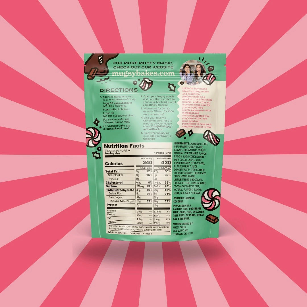 Chocolate Peppermint Mug Cake Mix