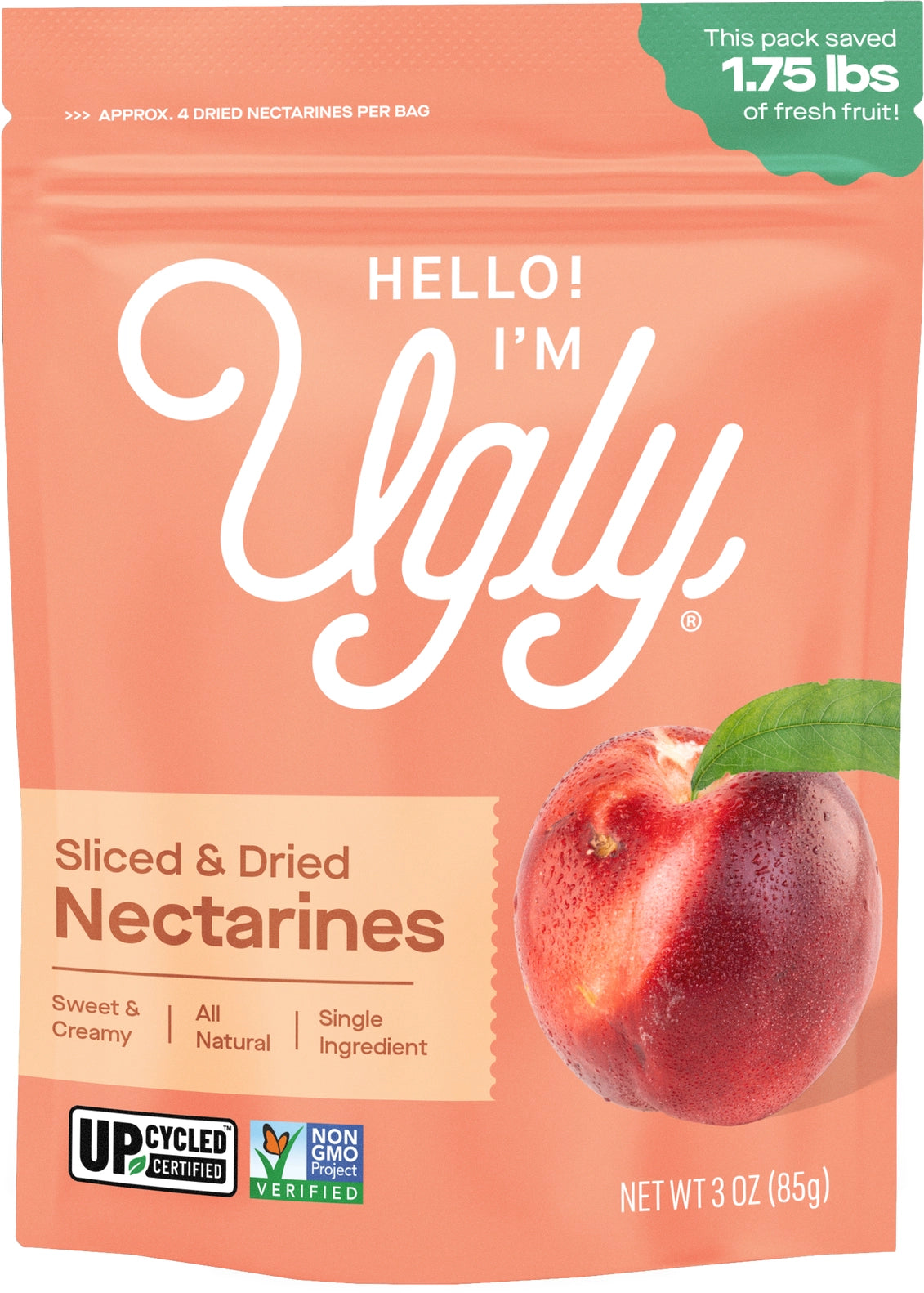 3oz Dried & Sliced Nectarines