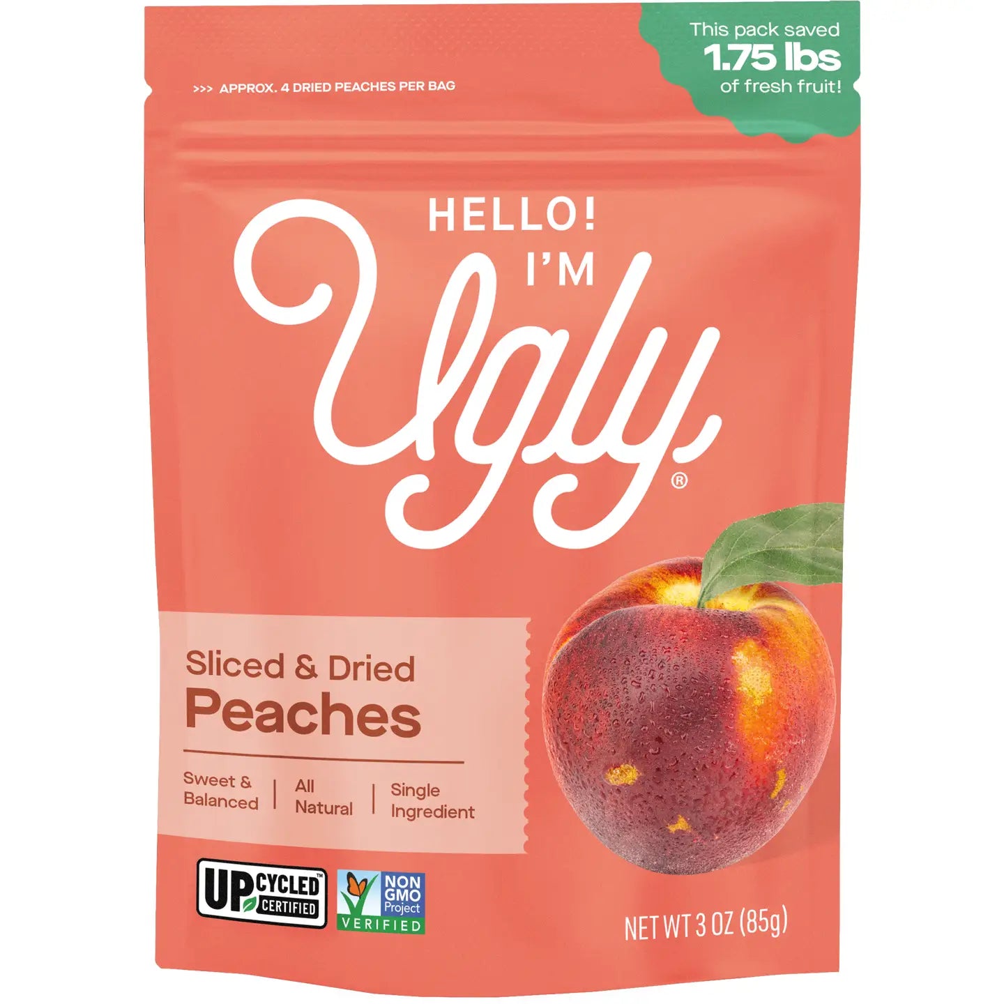 3oz Dried & Sliced Peaches