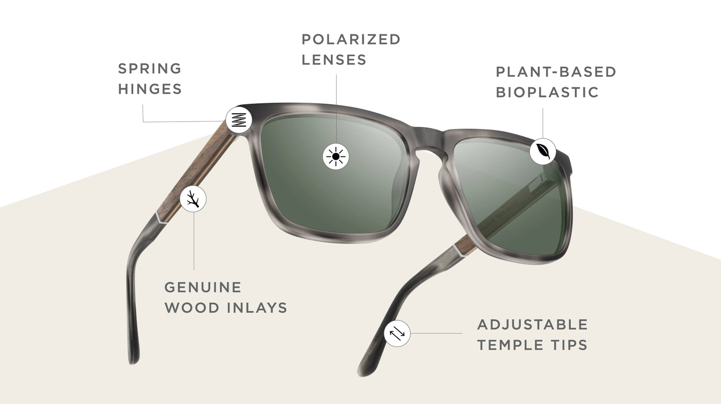 Camp Ridge Sunglasses - Matte Pearl Grey