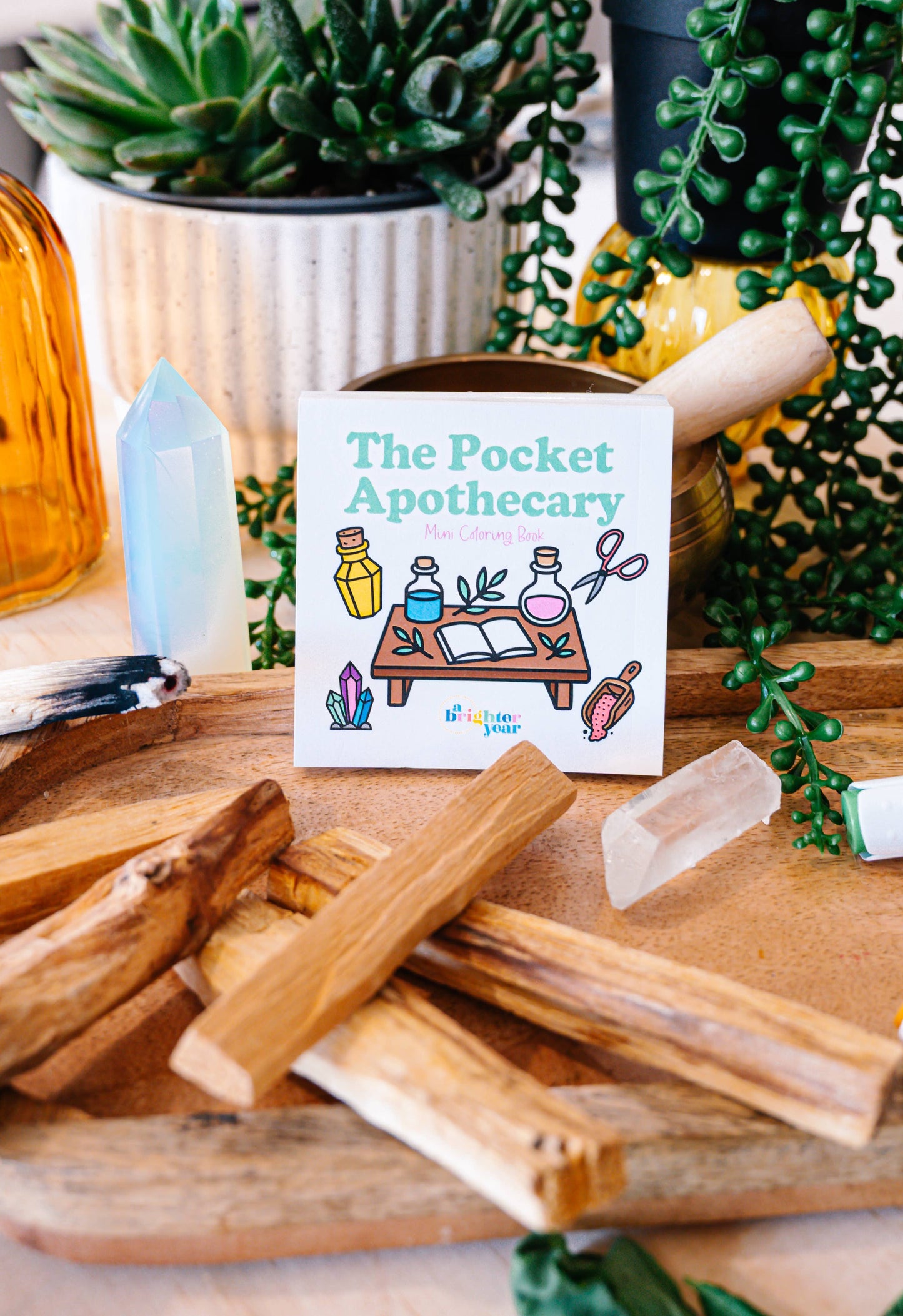 The Pocket Apothecary Mini Coloring Book- Herbology & Witchy