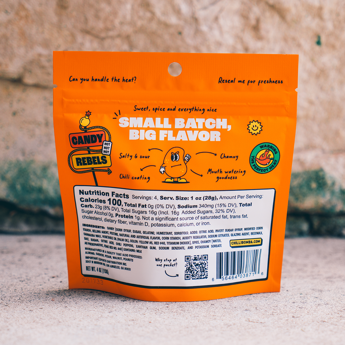 Chilli Bomba Spicy Mango Chili Chamoy Candy 4oz