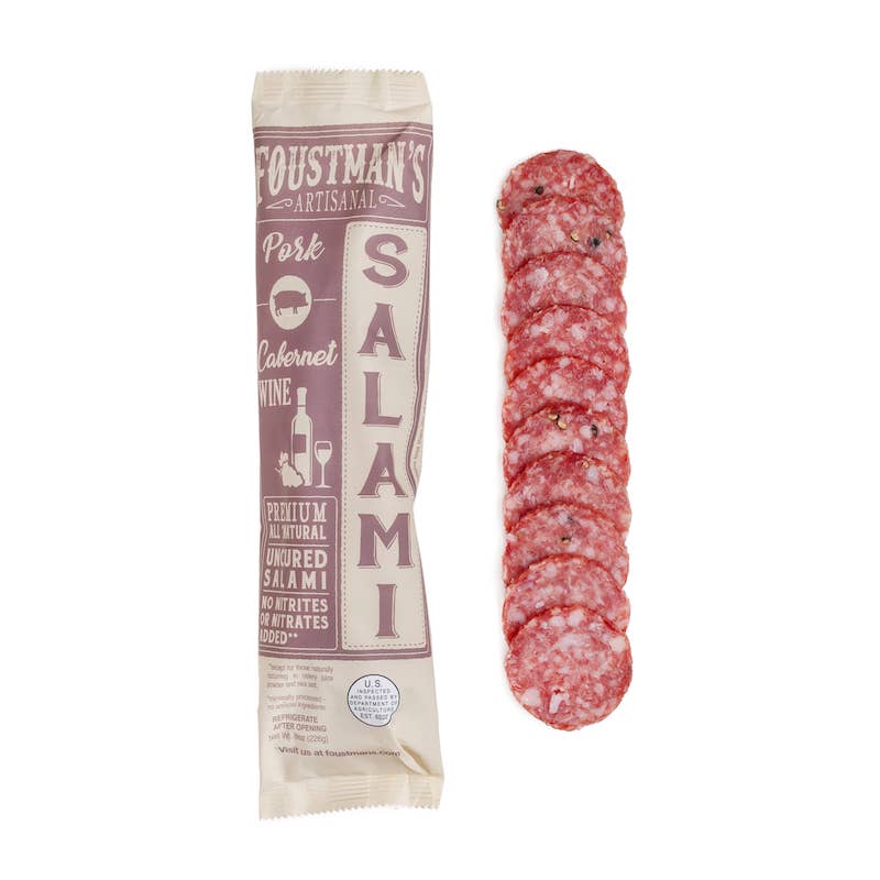 PORK CABERNET WINE | FOUSTMAN'S ALL-NATURAL UNCURED SALAMI