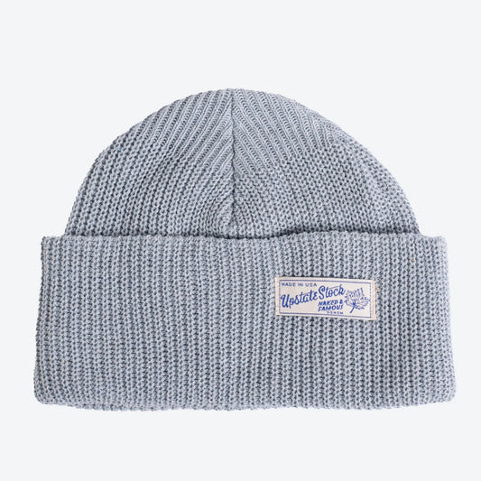 Grey Tweed Cotton Beanie-Kids