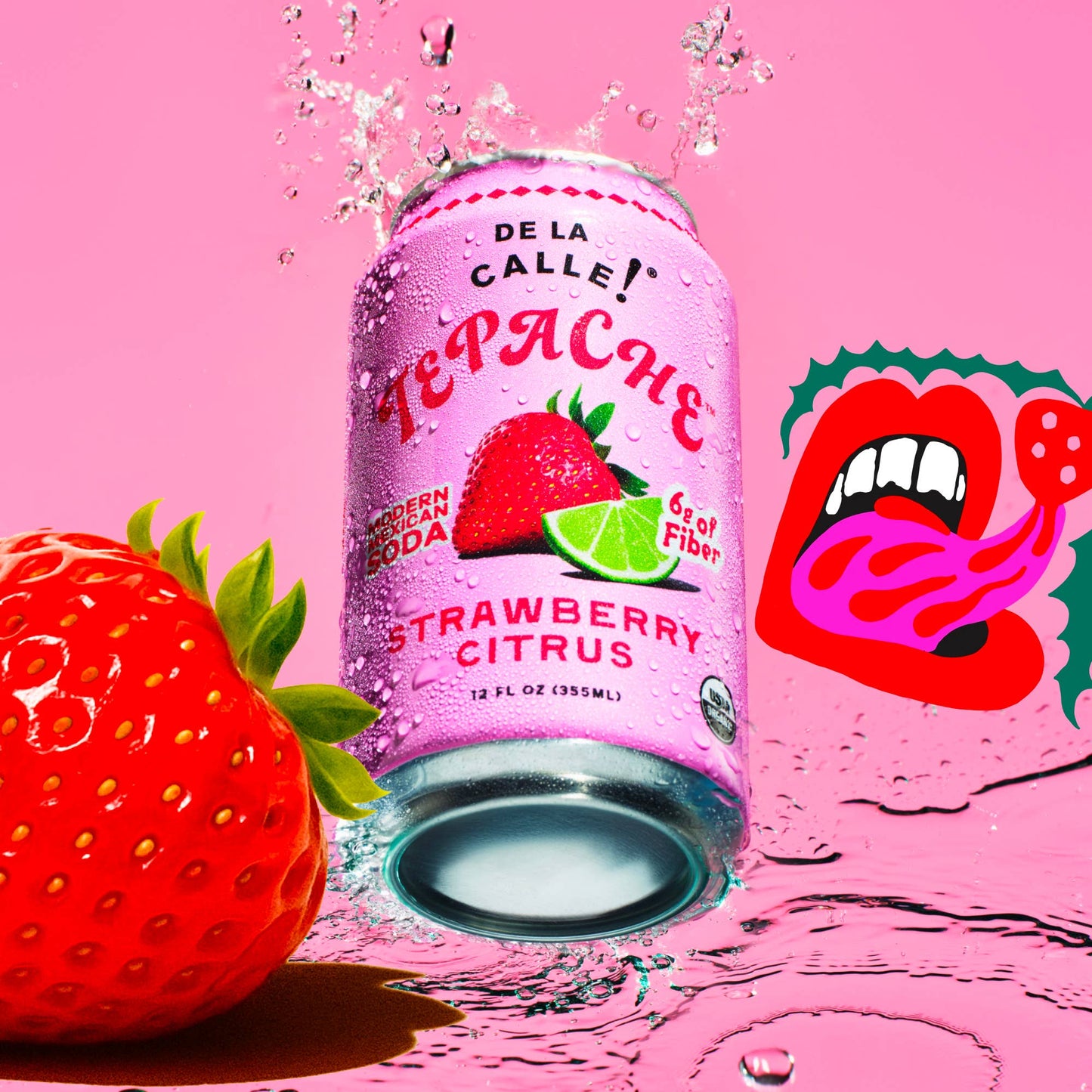 De La Calle Strawberry Citrus Tepache