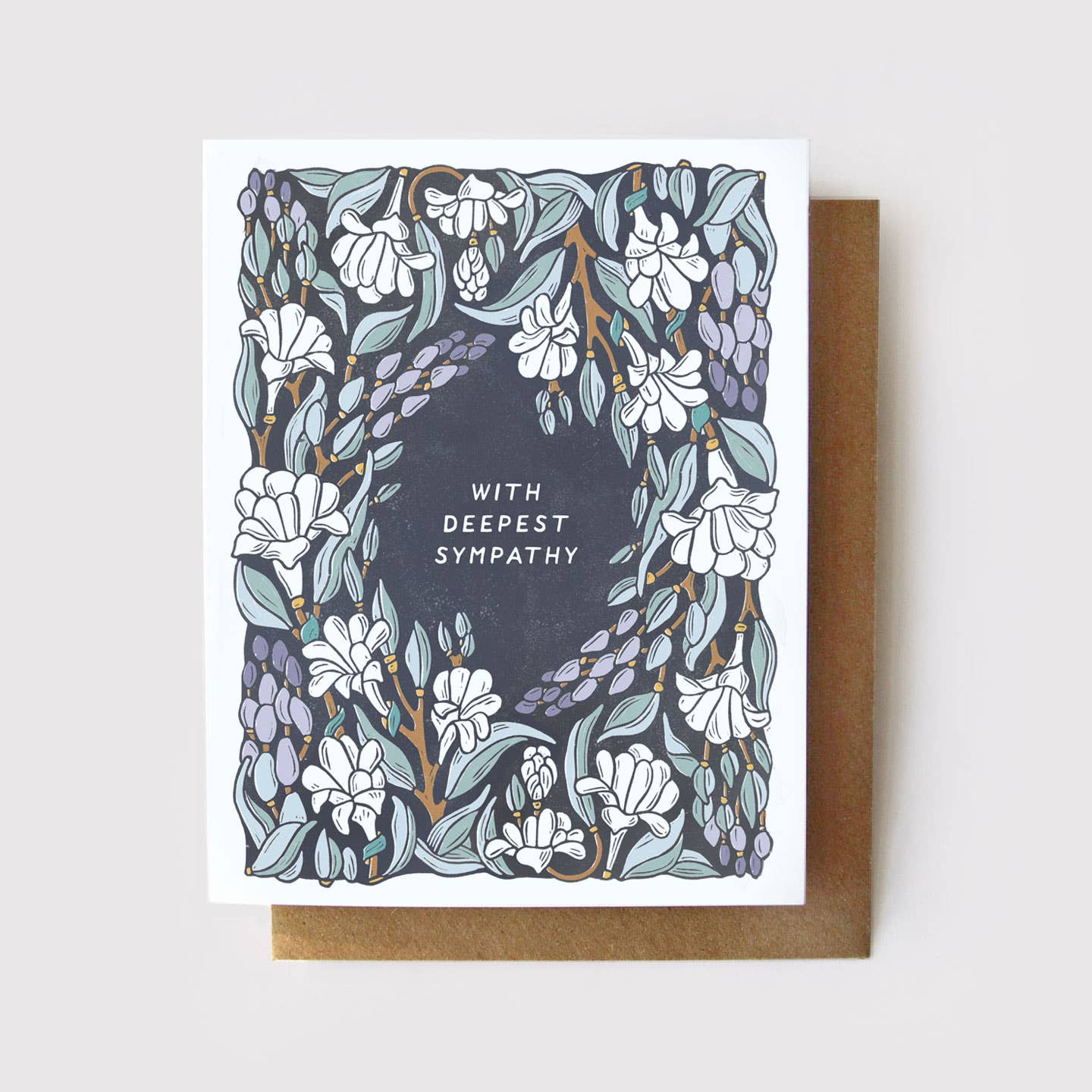 With Deepest Sympathy Card - Tuberose Card