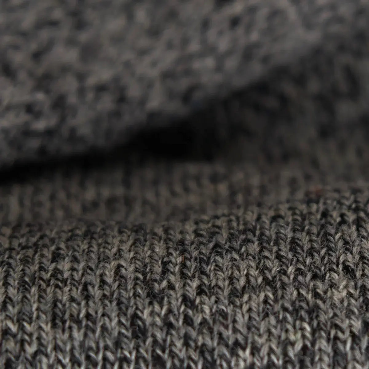 Charcoal Melange Ragg Wool Beanie