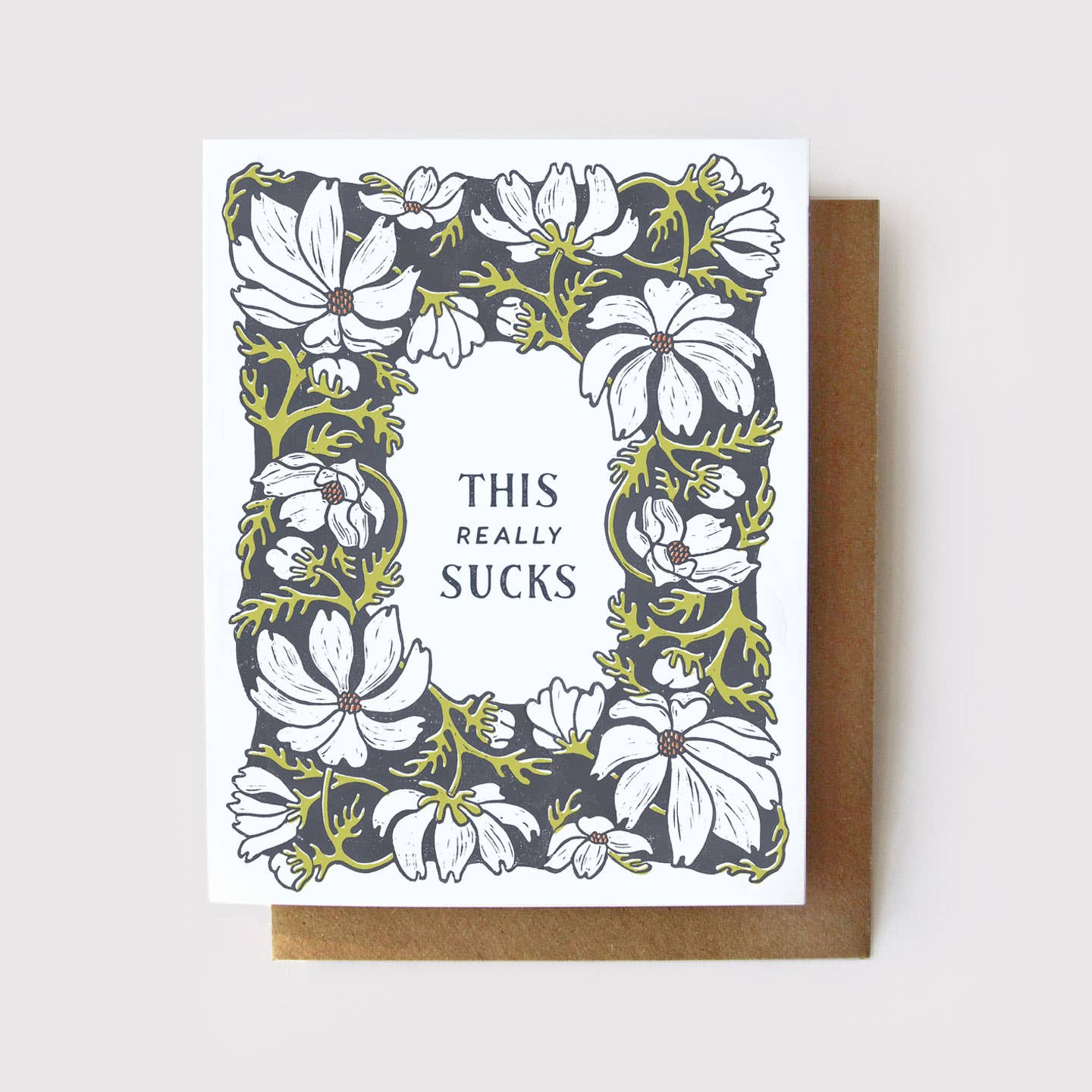 This Really Sucks - Floral Sympathy Card