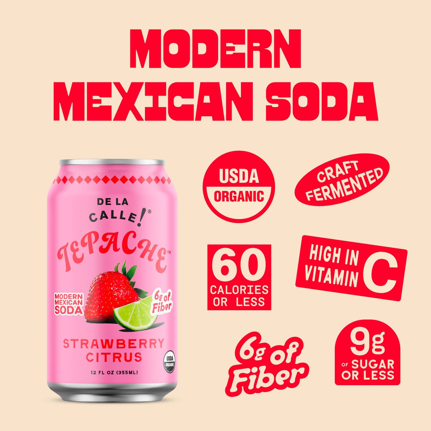 De La Calle Strawberry Citrus Tepache
