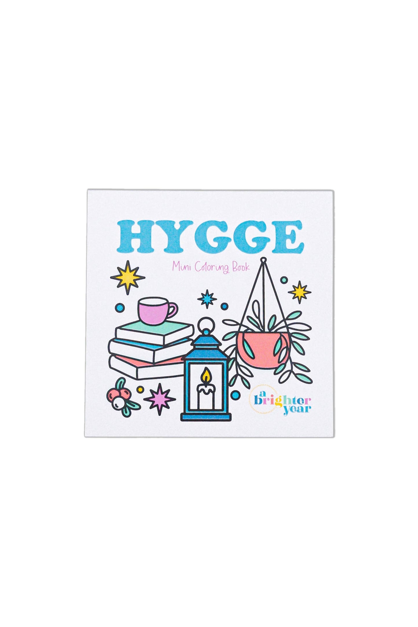 Hygge Mini Coloring Book - Cozy Bookish Themed Coloring Book