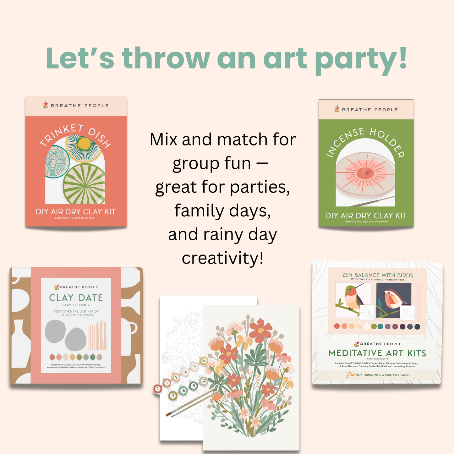 Deluxe Kids Clay Kit Air Dry Pottery Kit All in One Beginner
