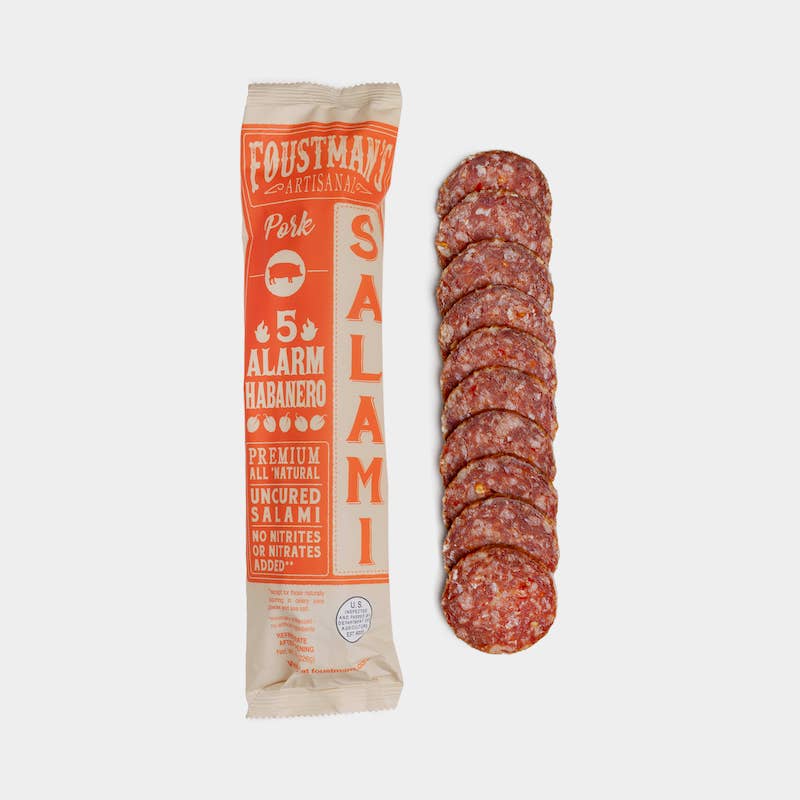 PORK HABANERO | FOUSTMAN'S ALL-NATURAL UNCURED SALAMI - 8oz