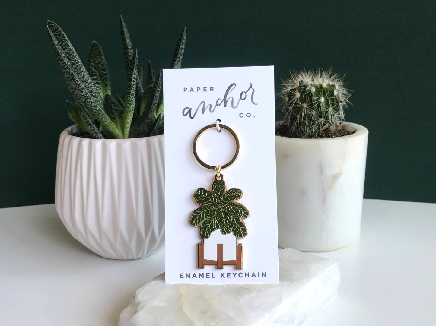 Fiddle Leaf Fig Keychain